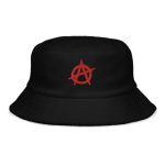 Anarchy Red Anarchist Symbol Terry Cloth Bucket Hat
