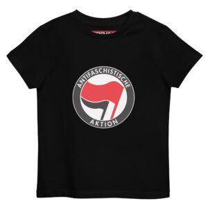 Antifa Antifaschistische Aktion Flag Organic Cotton Kids T-shirt