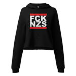 FCK NZS Fuck Nazis Crop Hoodie