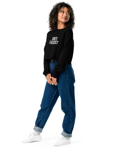 Anti-Fascist Crop Sweatshirt