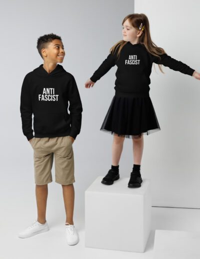 Anti-Fascist Kids Organic Hoodie