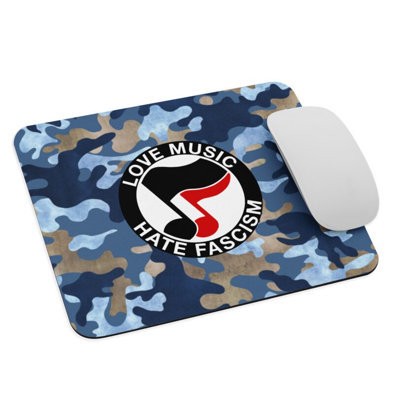 Love Music Hate Fascism Mouse Pad
