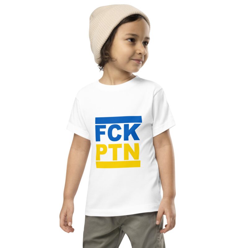 FCK PTN Fuck Putin Ukraine Flag Toddler T-shirt