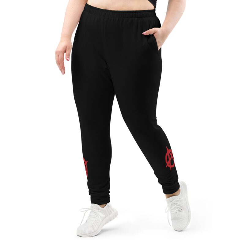 Anarchy Red Anarchist Symbol Women's Joggers Tracksuit Bottoms