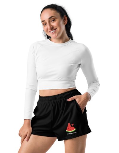 Free Palestine Watermelon Women’s Recycled Shorts