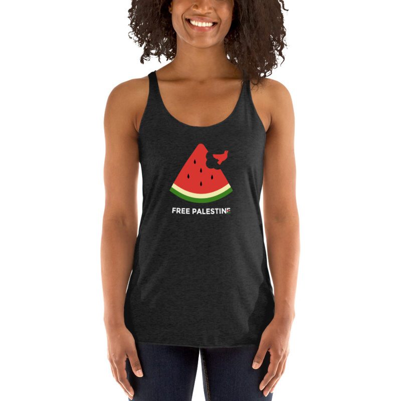 Free Palestine Watermelon Women's Racerback Tank Vest