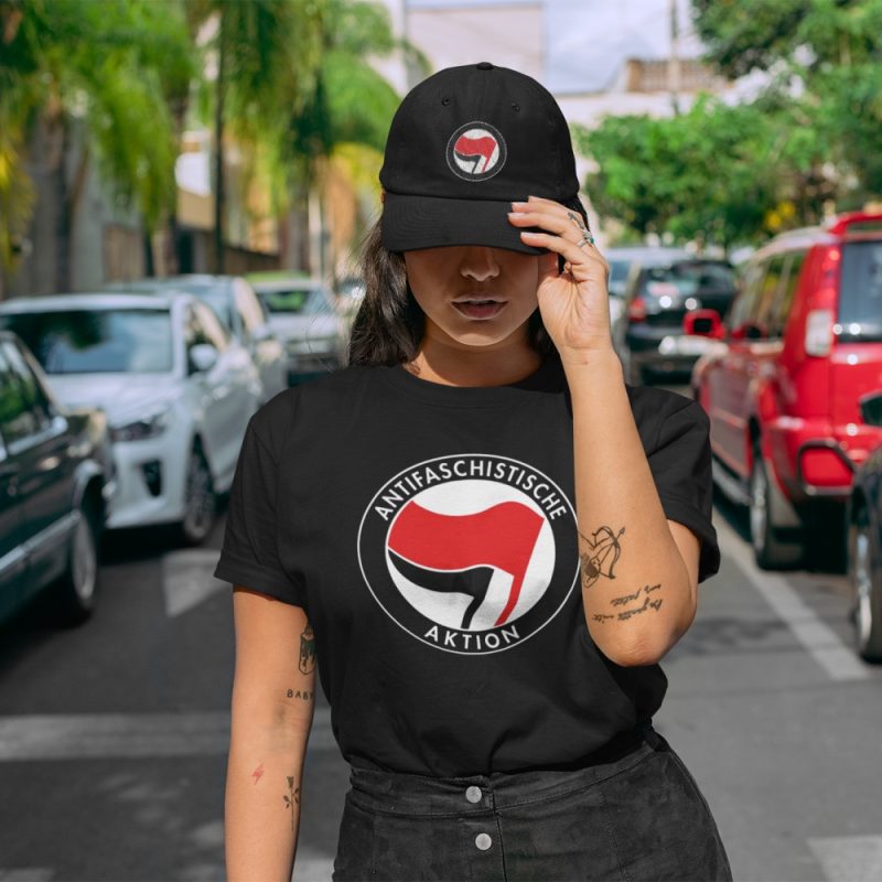 Antifa Antifaschistische Aktion Flag Women's Organic T-shirt