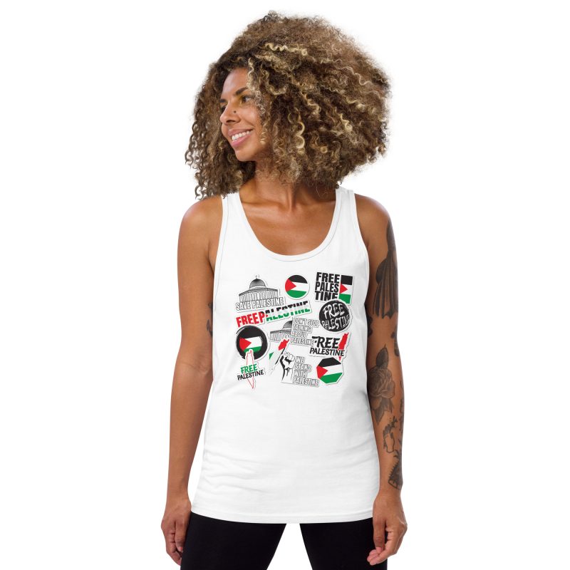 Free Palestine Stickers Tank Top/Vest