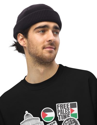 Free Palestine Stickers Unisex Sweatshirt