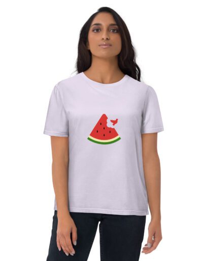 Free Palestine Watermelon Unisex Organic T-shirt
