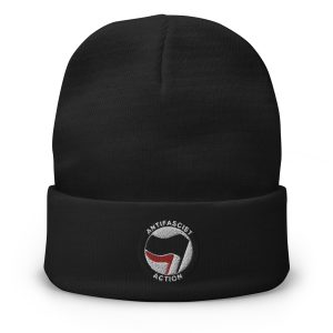 Antifascist Action Embroidered Beanie