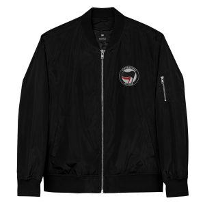 Antifascist Action Premium Recycled Bomber Jacket