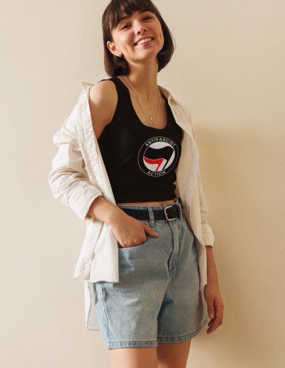 Antifascist Action Crop Top Vest