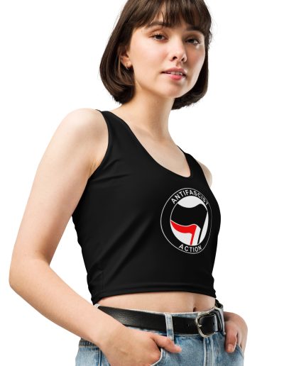 Antifascist Action Crop Top Vest
