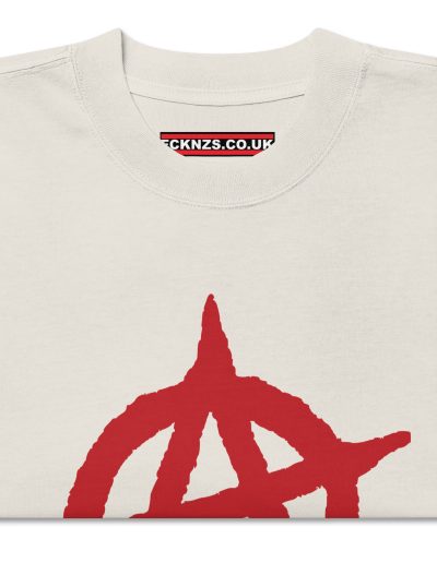 Anarchy Red Anarchist Symbol Oversized T-shirt