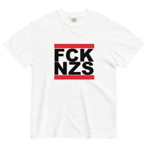 FCK NZS Black Font Unisex Heavyweight T-shirt