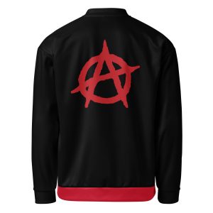 Anarchy Red Anarchist Symbol Unisex Bomber Jacket