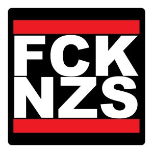 FCK NZS Fuck Nazis Bubble-free Stickers