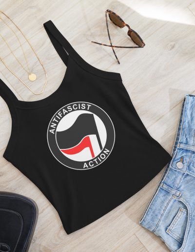 Antifascist Action Women’s Micro-rib Tank Top (Vest)