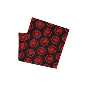 Red Romani Wheel Neck Gaiter