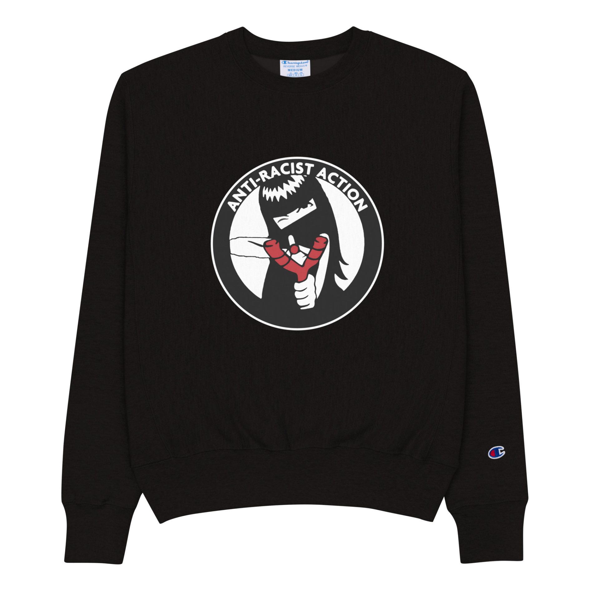 Anti Racist Action Men s Champion Sweatshirt Antifa Merch