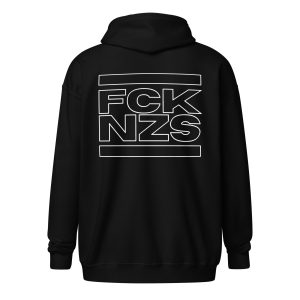 FCK NZS Outline Unisex Zip Hoodie