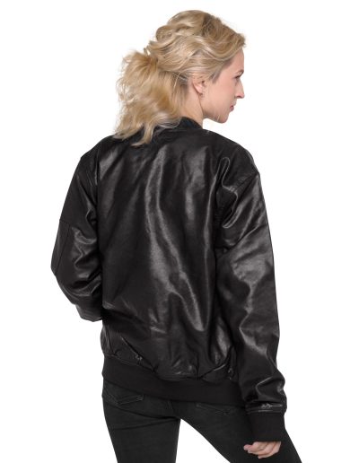 Anti-Racist Action Faux Leather Bomber Jacket