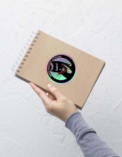 Anti-Racist Action Holographic Stickers