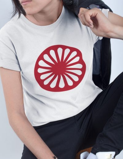 Red Romani Wheel Women's Relaxed T-Shirt