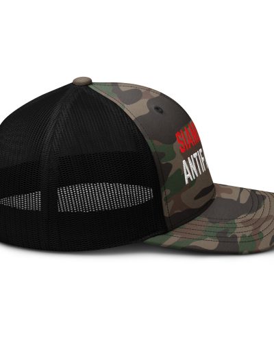 Siamo Tutti Antifascisti Camouflage Trucker Hat