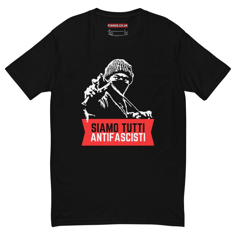 Siamo Tutti Antifascisti (Red Banner) Men’s Fitted T-Shirt