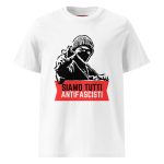 Siamo Tutti Antifascisti (Red Banner) Unisex Organic Cotton T-shirt