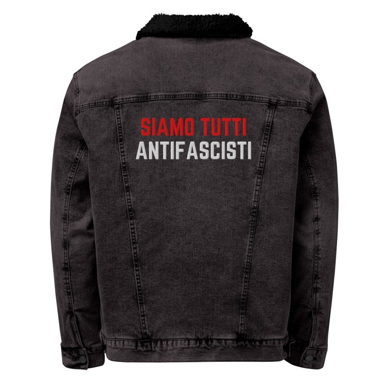 Siamo Tutti Antifascisti Unisex Denim Sherpa Jacket