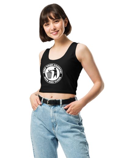 Keep Your Country Nice and Clean Crop Top Vest