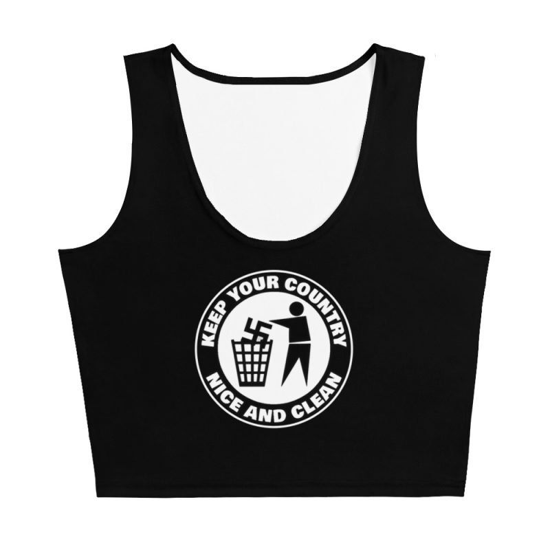 Keep Your Country Nice and Clean Crop Top Vest