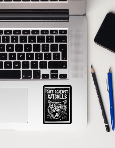 Cats Against Catcalls Bubble-free Stickers