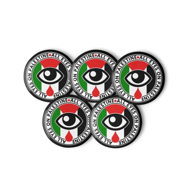 All Eyes on Palestine Set of Pin Buttons