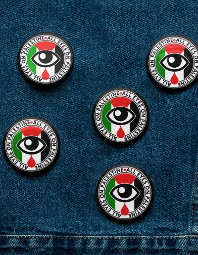 All Eyes on Palestine Set of Pin Buttons