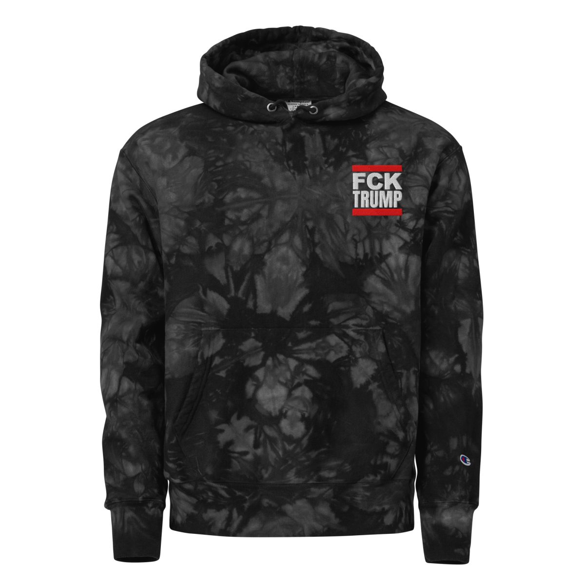 FCK TRUMP Unisex Champion Tie-dye Hoodie