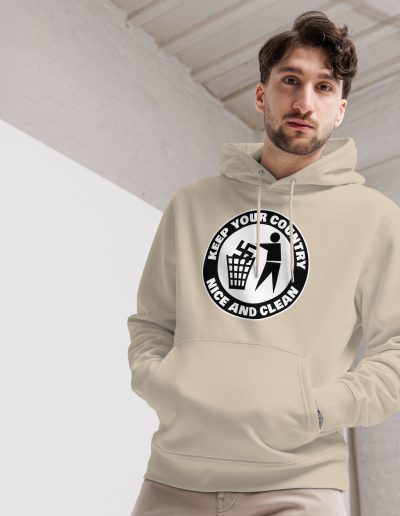 Keep Your Country Nice and Clean Unisex Organic Hoodie