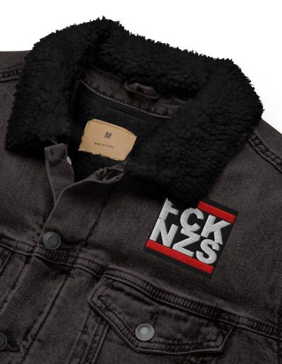 Anarchy Red Denim Sherpa Jacket