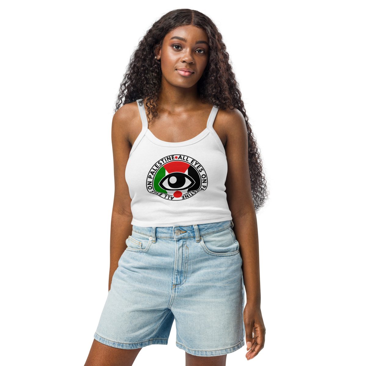 All Eyes on Palestine Women’s Micro-rib Tank Top (Vest)
