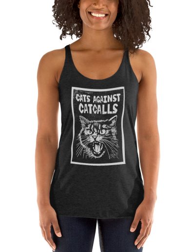 Cats Against Catcalls Women's Racerback Tank Vest