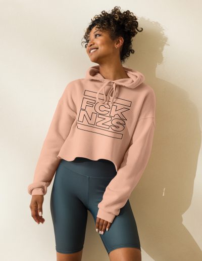 FCK NZS Outline Crop Hoodie
