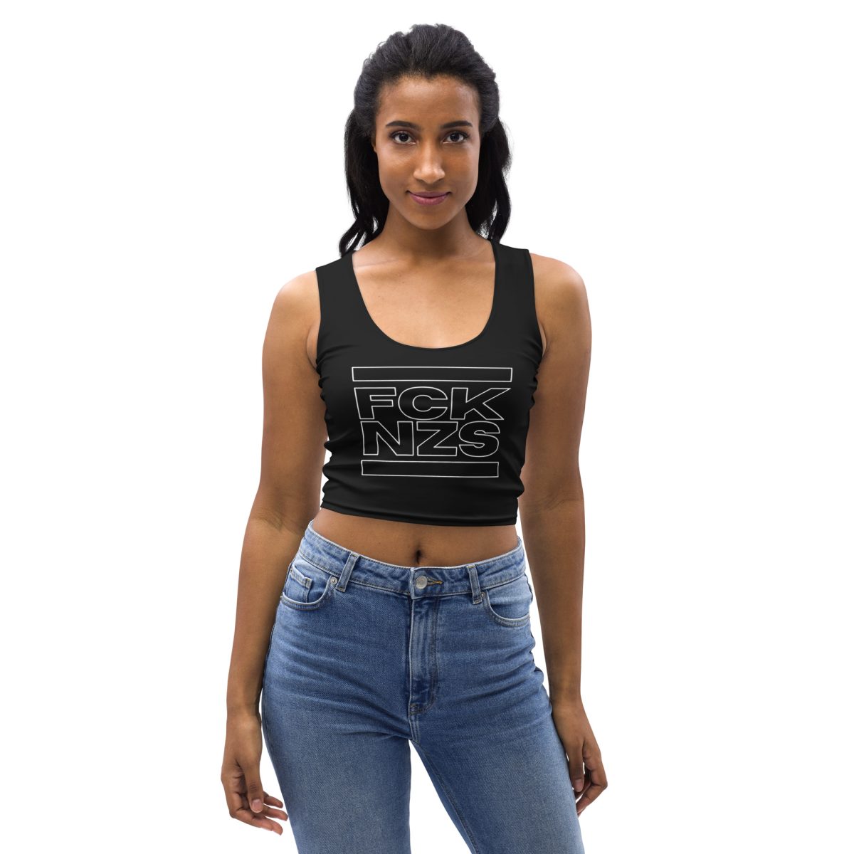 FCK NZS Outline Crop Top Vest