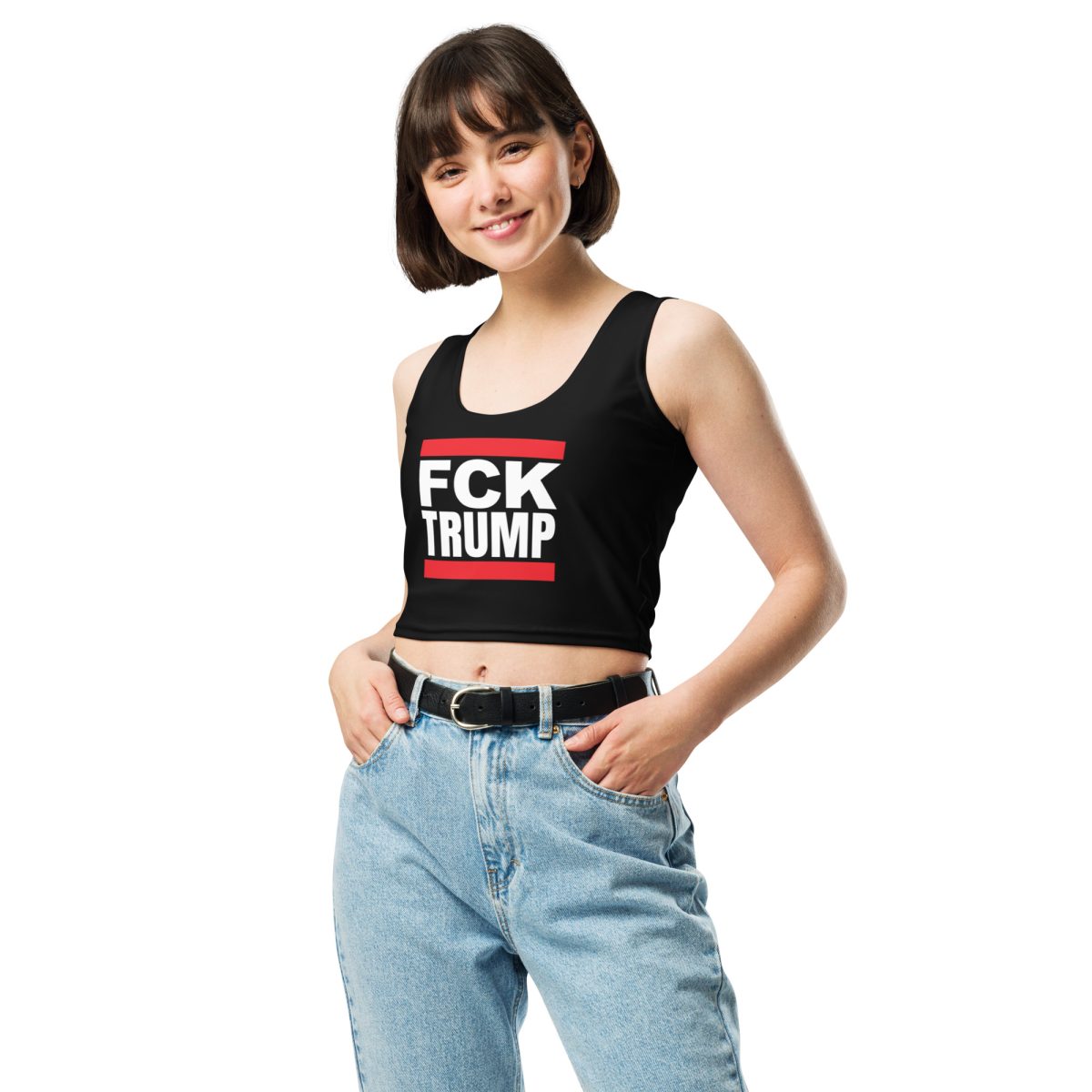 FCK TRUMP Crop Top Vest