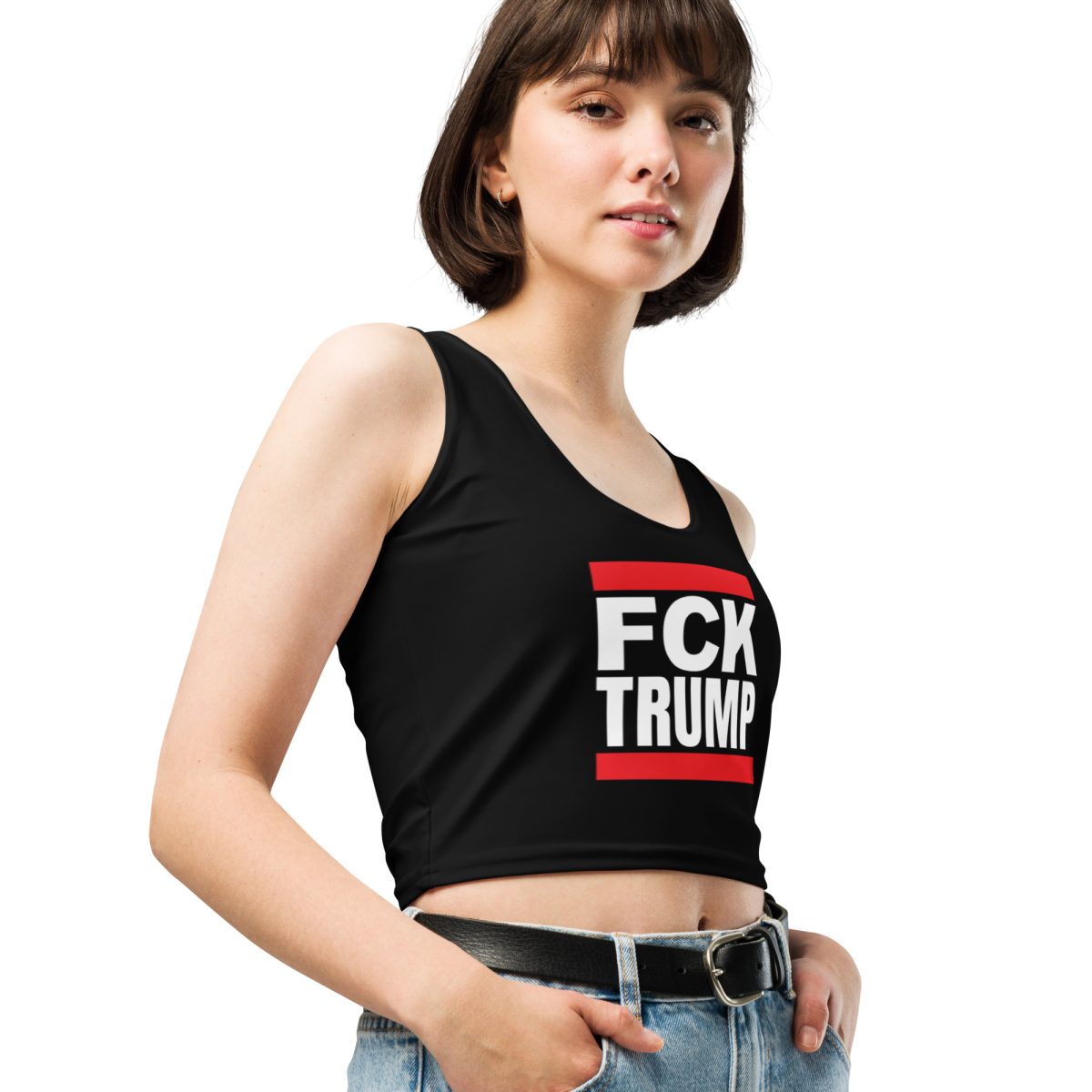 FCK TRUMP Crop Top Vest
