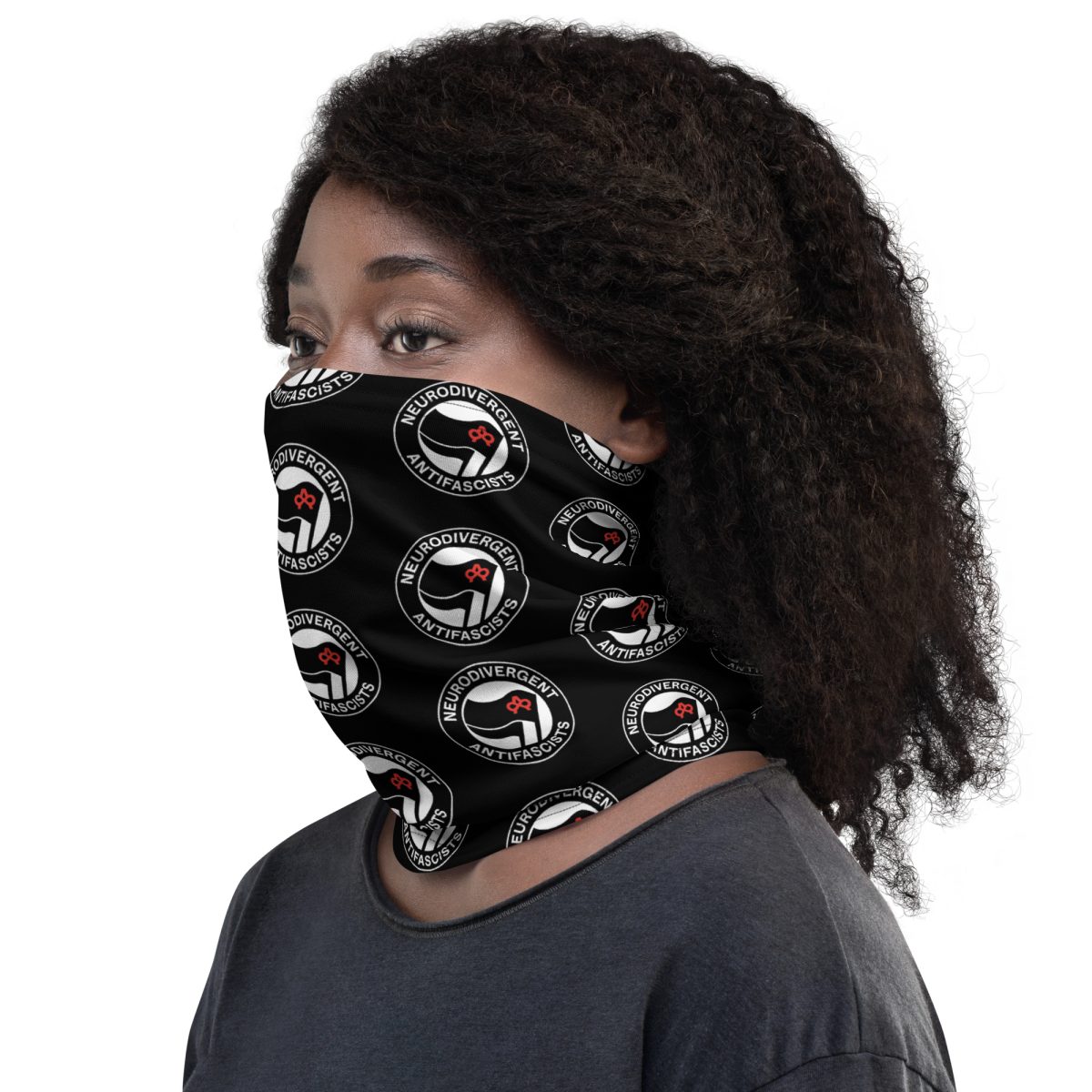 Neurodivergent Antifascists Neck Gaiter