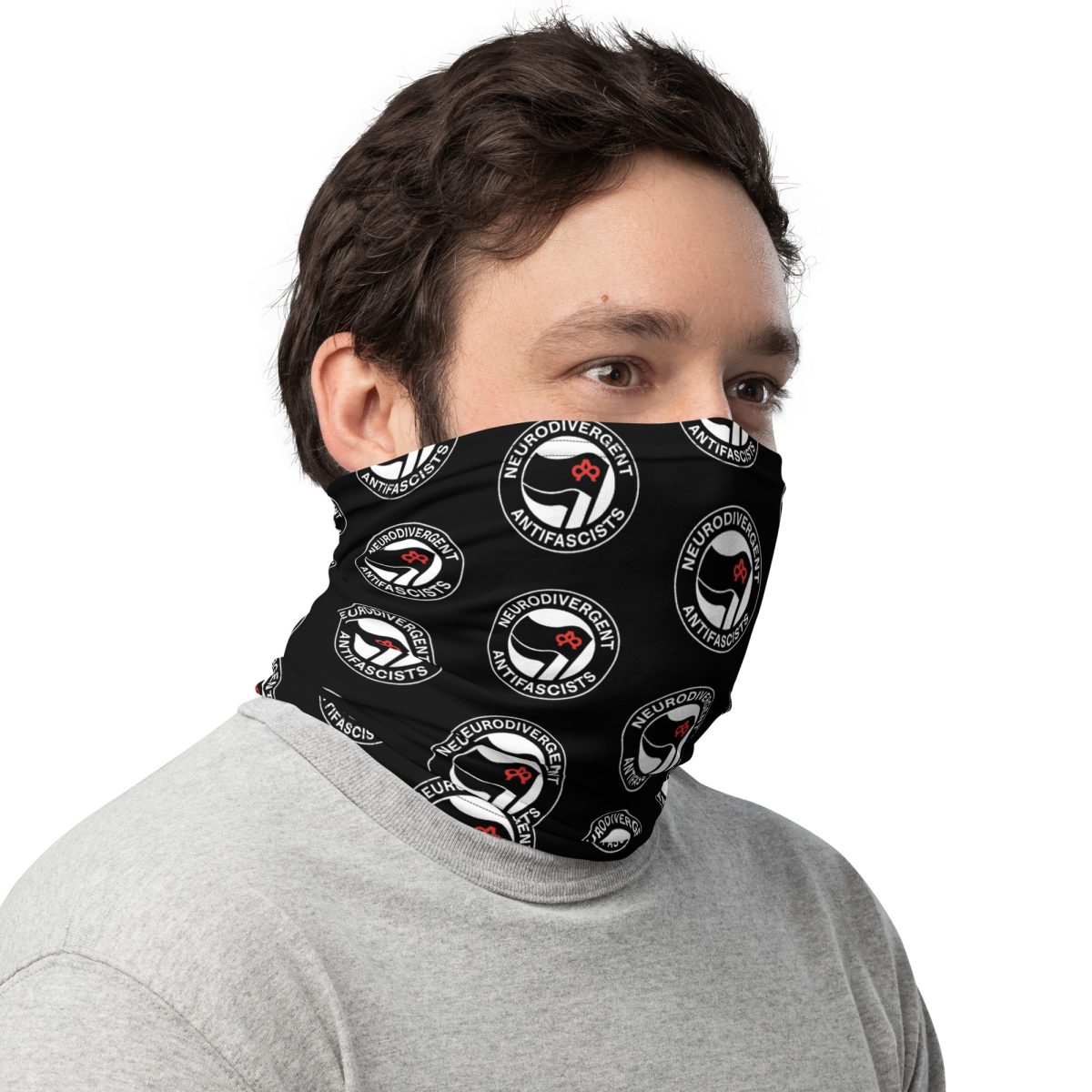 Neurodivergent Antifascists Neck Gaiter