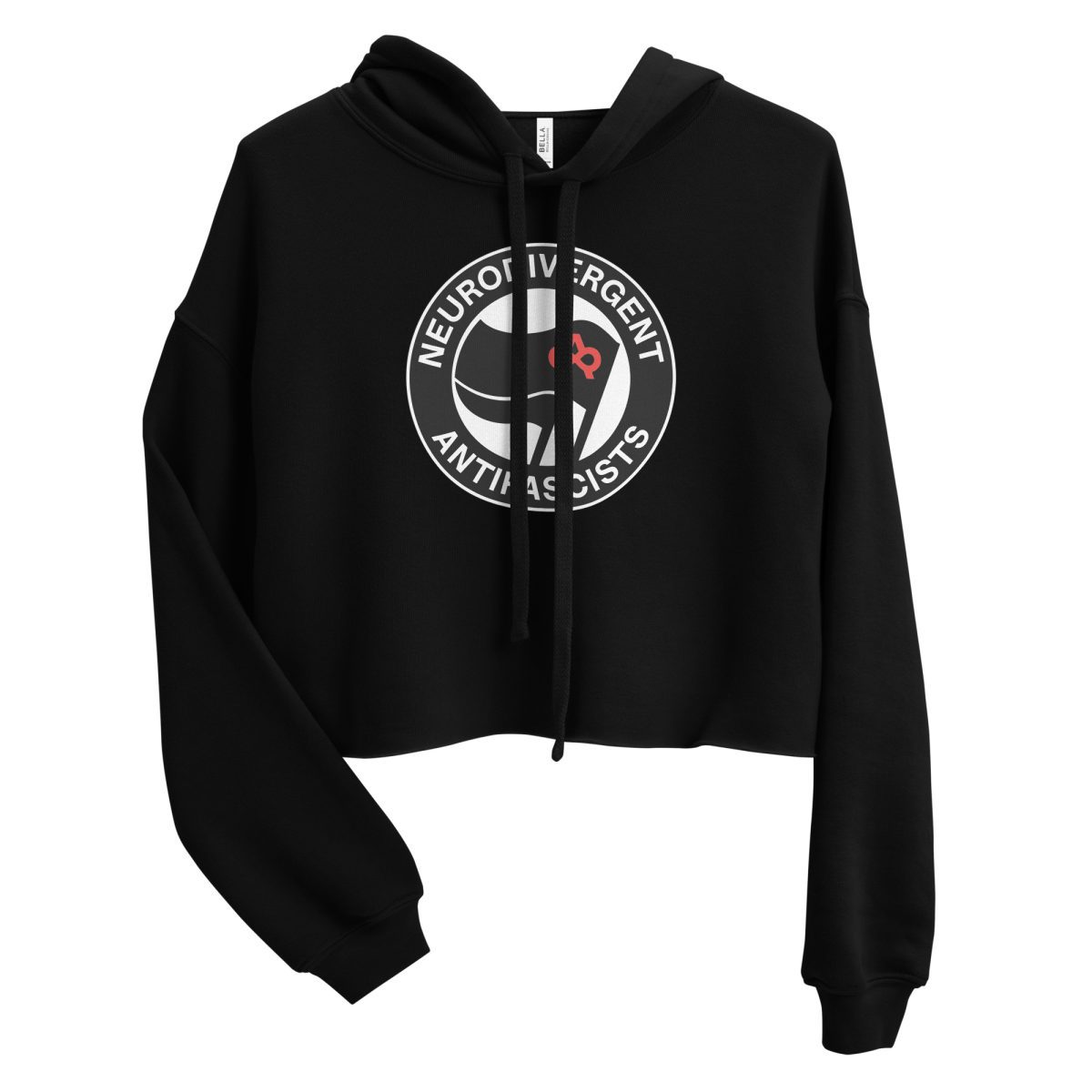 Neurodivergent Antifascists Crop Hoodie